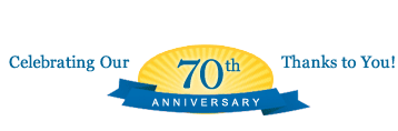 Celebrating our 70th anniversary, thanks to you!